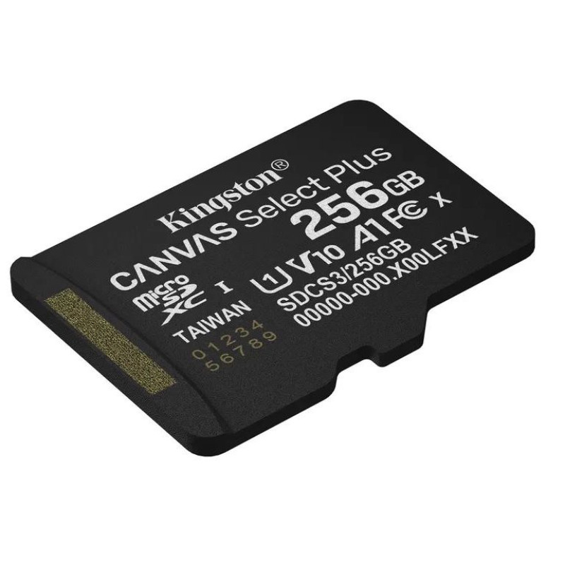 Карта пам'яті Kingston 256GB microSDXC Canvas Select Plus Gen3 (SDCS3/256GBSP)