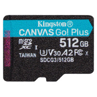 Карта пам'яті Kingston MicroSDXC 512GB UHS-I/U3 Class 10 Canvas Go! Plus R200/W160MB/s (SDCG4/512GBSP)