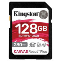 Карта пам'яті Kingston 128GB SDXC class 10 UHS-II U3 Canvas React Plus (SDR2V6/128GB)