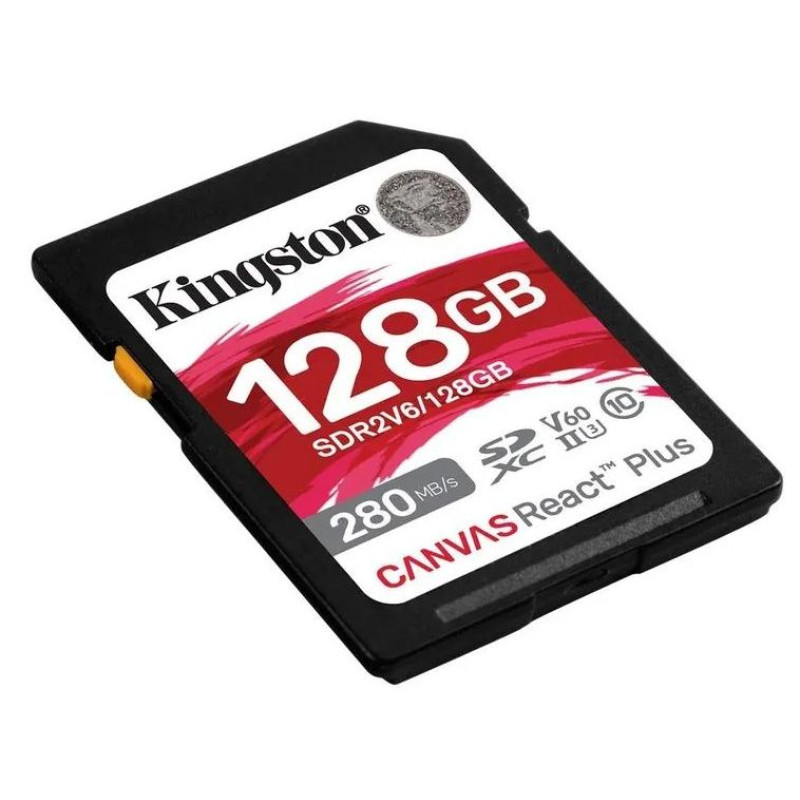 Карта пам'яті Kingston 128GB SDXC class 10 UHS-II U3 Canvas React Plus (SDR2V6/128GB)