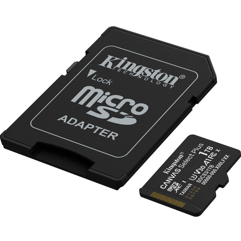 Карта пам'яті Kingston 1TB microSDXC Canvas Select Plus Gen3+ Adapter (SDCS3/1TB)