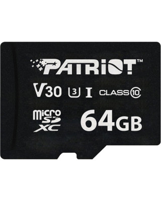 Карта пам'ятi Patriot MicroSDXC 64GB UHS-I/U3 Class 10 VX R90/W80MB/s (PSF64GVX31MCX)