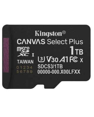 Карта пам'яті KINGSTON 1TB microSDXC Canvas Select Plus Gen3 (SDCS3/1TBSP)
