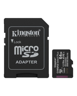 Карта пам'яті Kingston 64GB microSDXC class 10 UHS-I V10 A1 Canvas Select Plus (SDCS3/64GB)