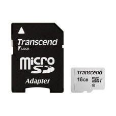Карта пам'яті Transcend 16GB microSDHC class 10 UHS-I U1 (TS16GUSD300S-A)