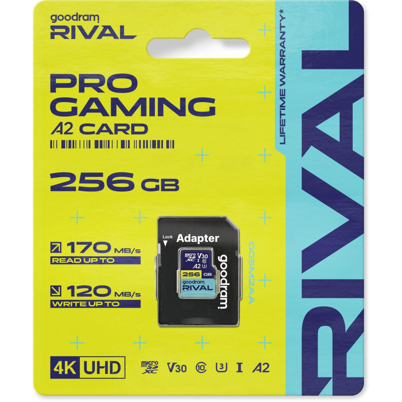 Карта пам'яті GOODRAM 256 GB microSDXC Rival (GGSM2AA-2560R12)