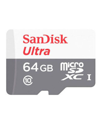 Карта пам'яті SanDisk microSD 64GB C10 UHS-I R100MB/s Ultra (SDSQUNR-064G-GN3MN)