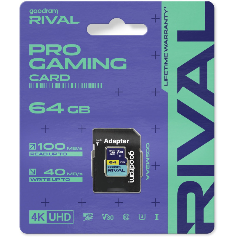 Карта пам'яті GOODRAM 64 GB microSDXC Rival (GGSM3AA-0640R12) 