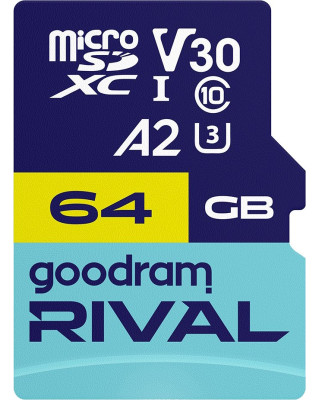 Карта пам'яті GOODRAM 64 GB microSDXC Rival (GGSM2AA-0640R12)