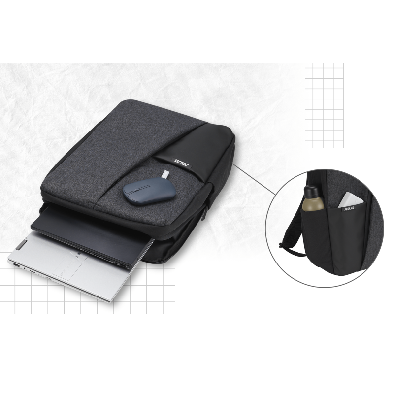 Рюкзак для ноутбука ASUS AP4600 Backpack 16 Grey (90XB08L0-BBP050)