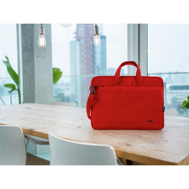 Сумка для ноутбуку TRUST Bologna Slim Bag 16 red (24449)