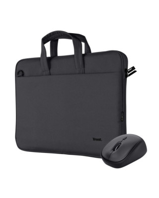 Сумка для ноутбука Trust Bologna Bag & Mouse Set black (24988)