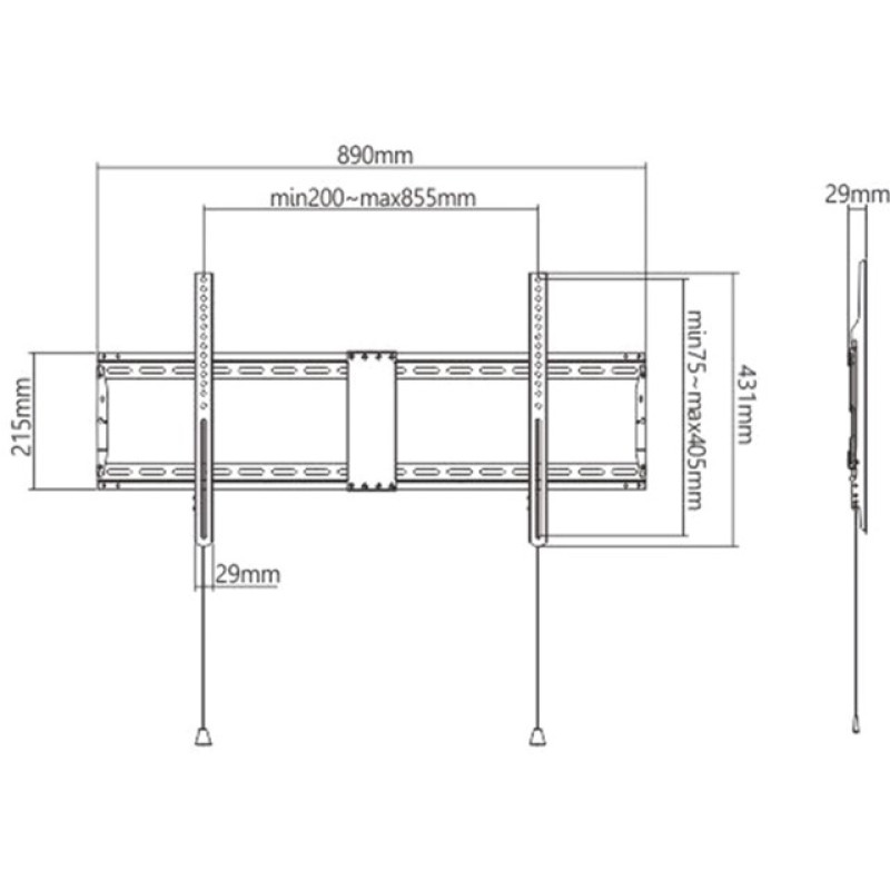 Кронштейн Gembird WM-90F-01