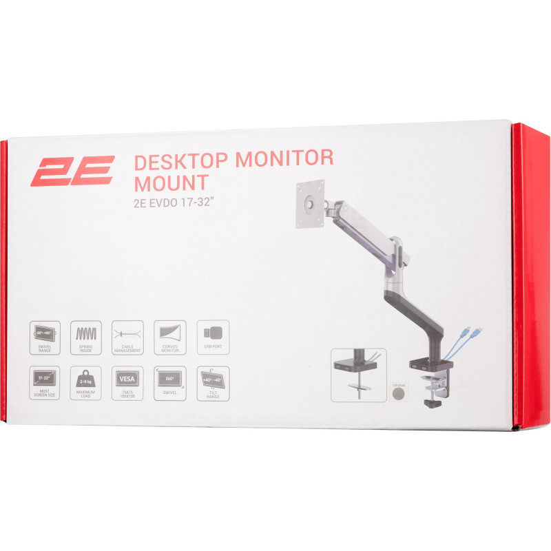 Кронштейн для монітора 2E Evdo (2EDGEREDUSB)