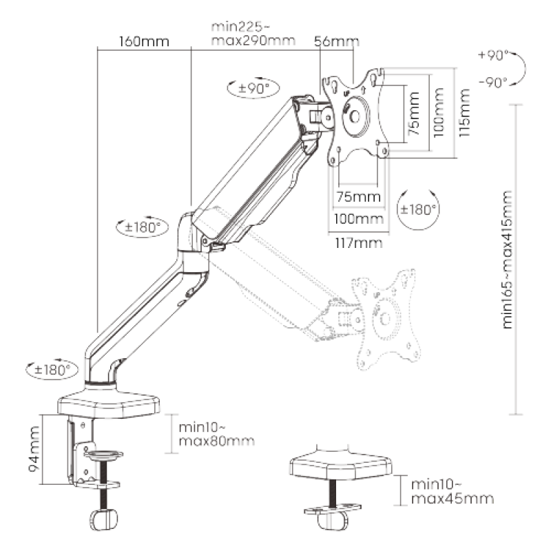 Кронштейн OfficePro MA501