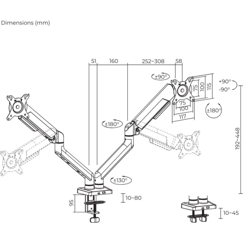Кронштейн ITech LDT117-C024E