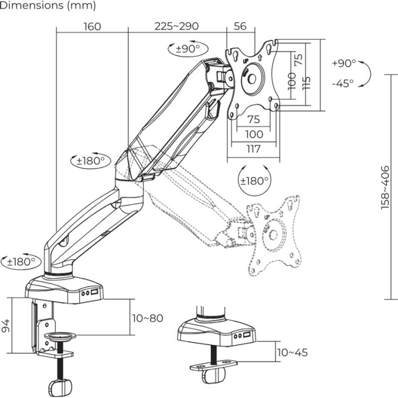 Кронштейн ITech LDT13-C012E