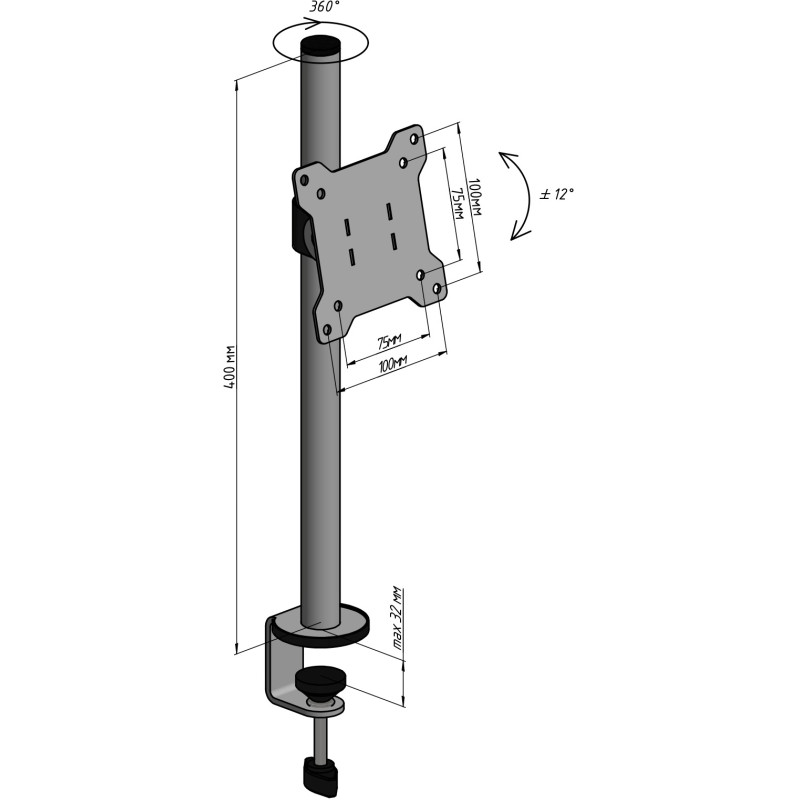 Кронштейн SECTOR КМ1