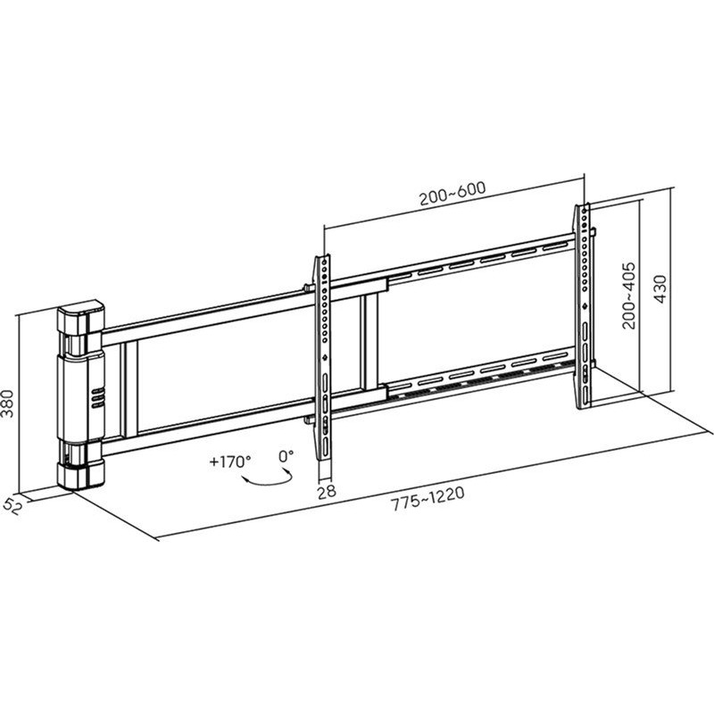 Кронштейн HiSmart HS083984 (VESA600х400)