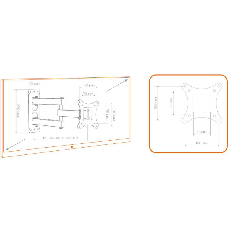 Кронштейн ACCLAB AL-BT102 (1283126485718)