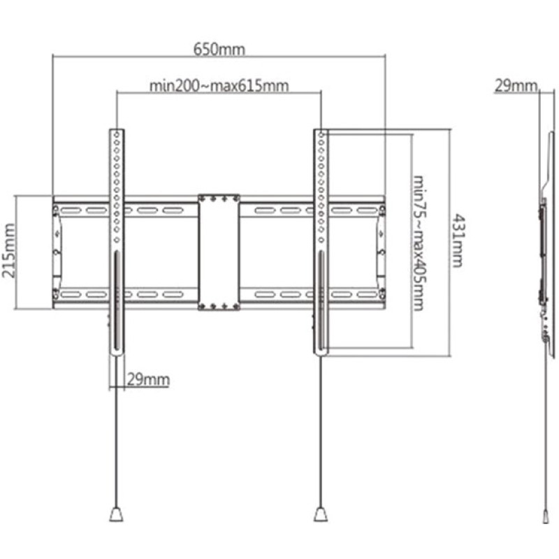Кронштейн Gembird WM-80F-01
