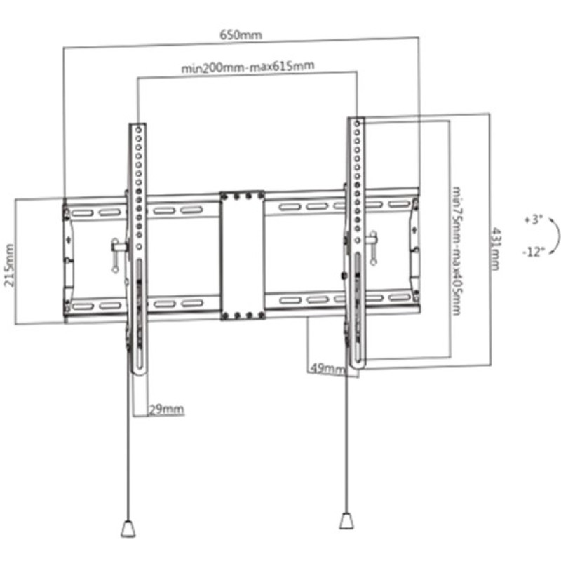 Кронштейн Gembird WM-80T-01