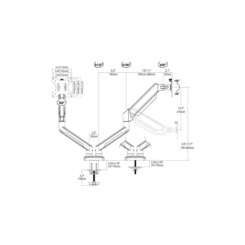 Кронштейн Vinga TD32-1152-L