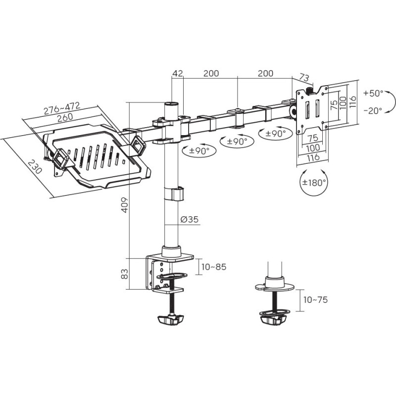 Кронштейн OfficePro MA113B