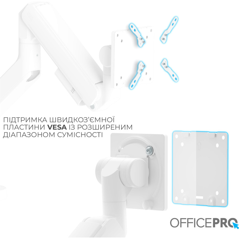 Кронштейн OfficePro MA851W White