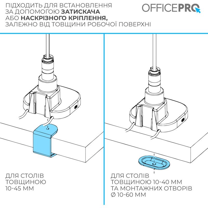 Кронштейн OfficePro MA851W White