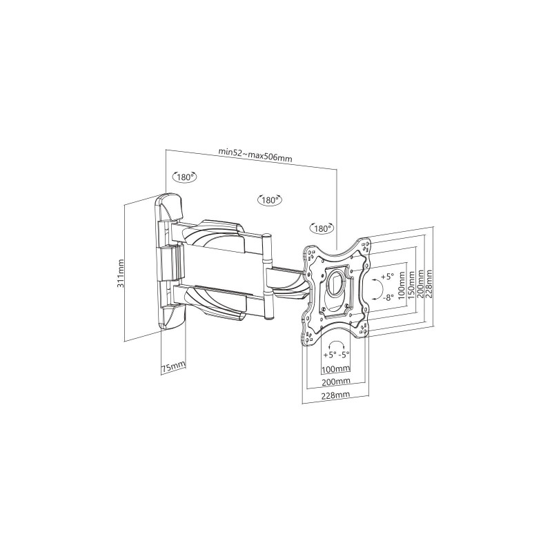 Кронштейн Brateck KMA28-223L