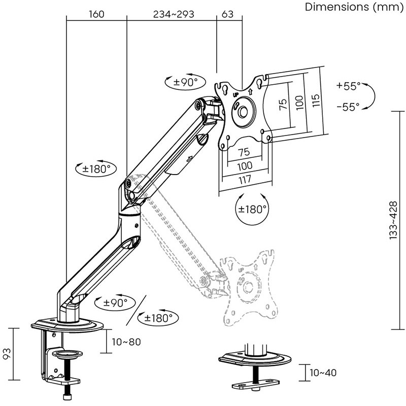 Кронштейн HiSmart HS082444