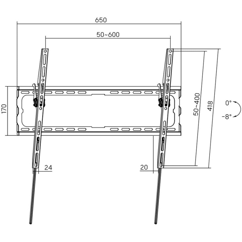 Кронштейн AGN AGN80-460T