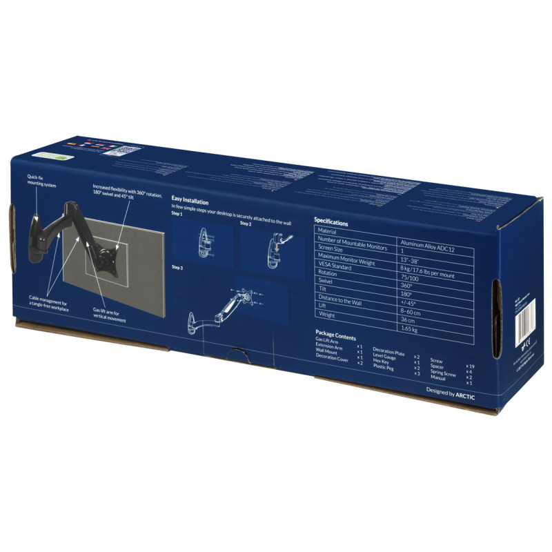 Кронштейн для монітора Arctic W1-3D (AEMNT00032A)