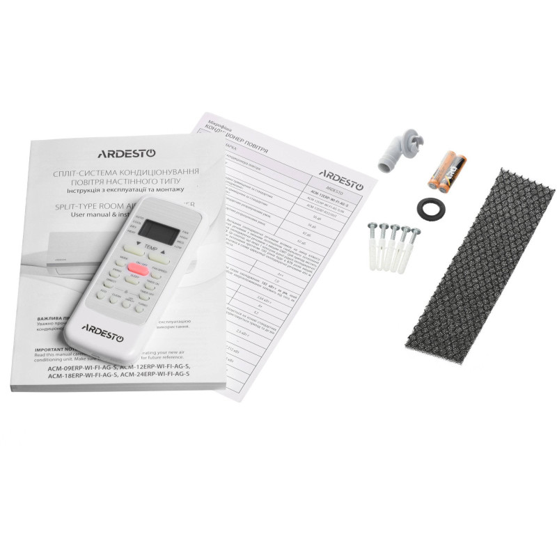 Кондиціонер Ardesto ACM-09ERP-R32-WF-AG-S