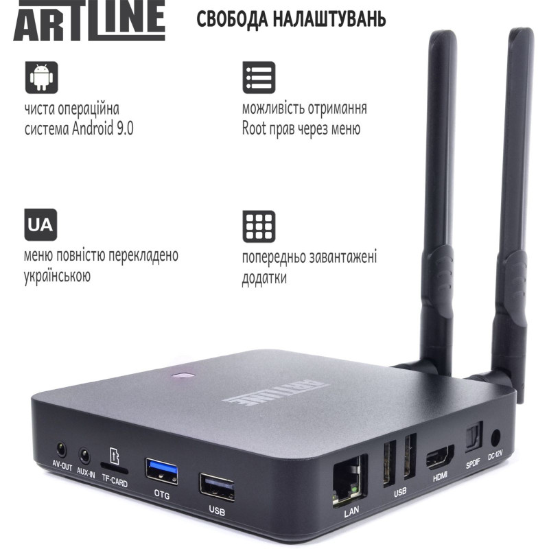 Медіаплеєр Artline TvBox KM6 (KM6)