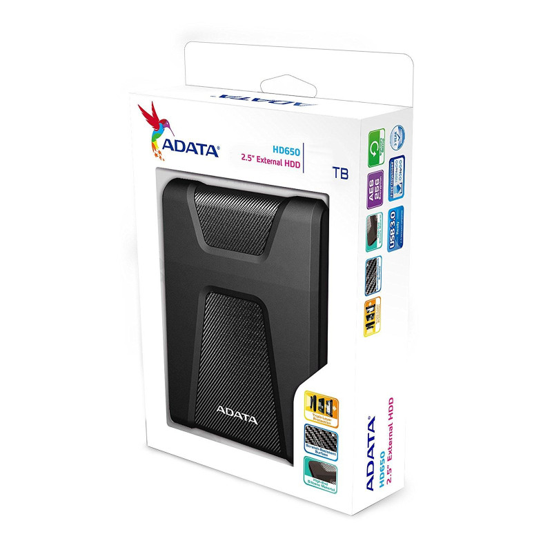 Жорсткий диск ADATA DashDrive Durable HD650 2 TB (AHD650-2TU31-CBK)