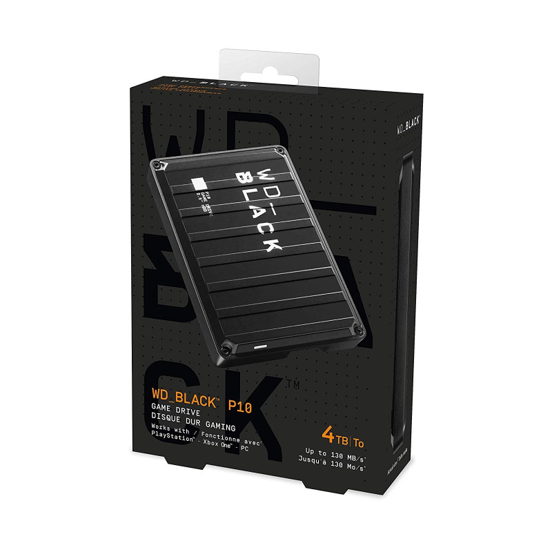 Зовнішній жорсткий диск WD BLACK P10 Game Drive 4TB (WDBA3A0040BBK-WESN)