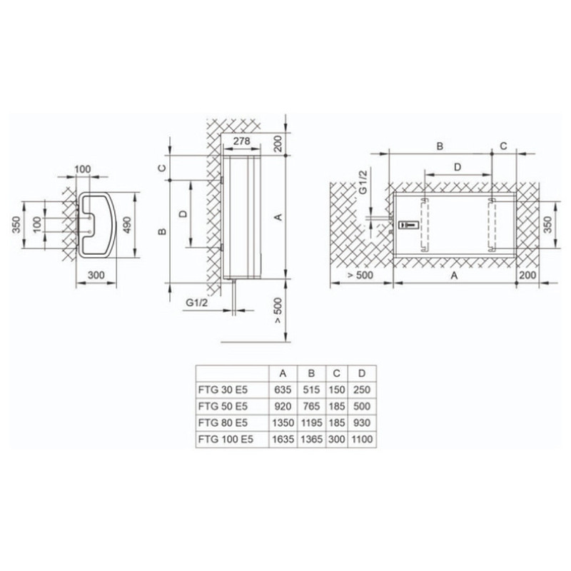 Бойлер Tiki Supr F 100V9 (FTG 100 E5) (700154)