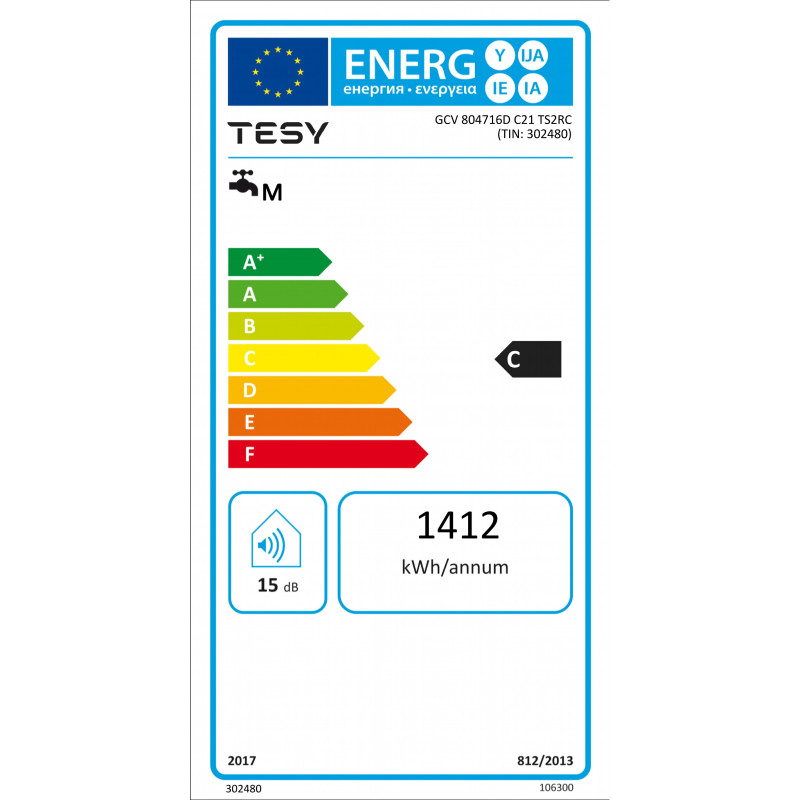 Бойлер TESY Modeco Ceramic GCV6S 804724D C21 TS2RCP (303560)