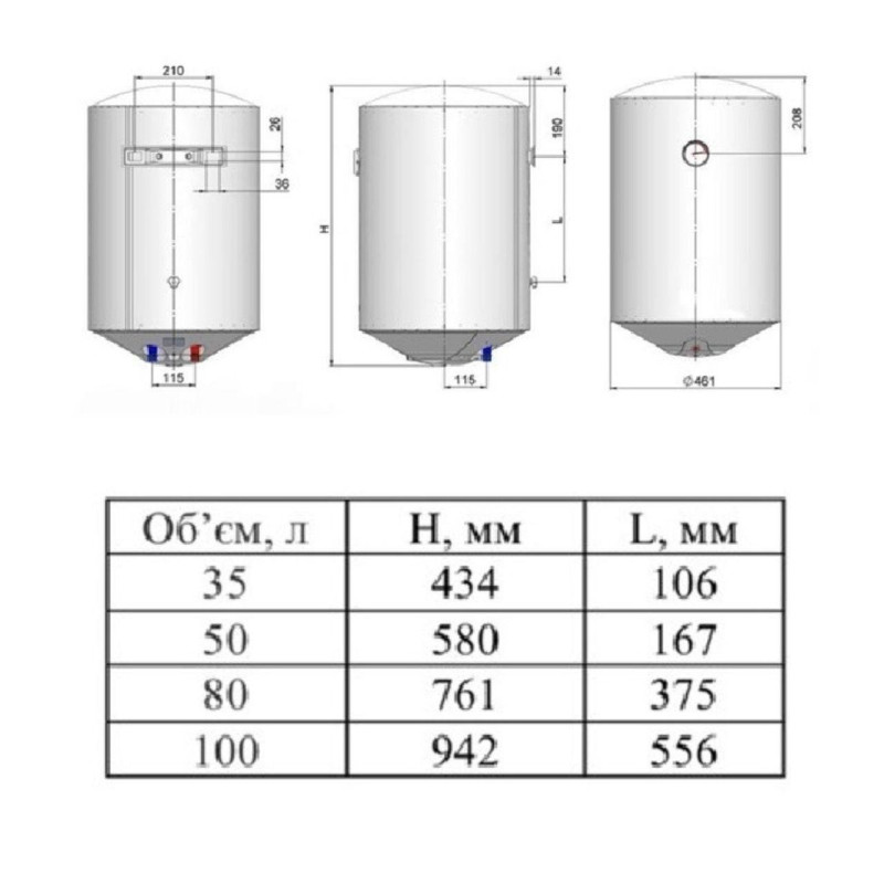 Бойлер WHP Max 100