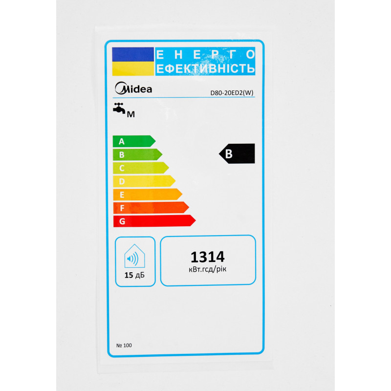 Бойлер Midea D80-20ED2(W)