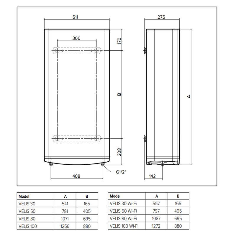Бойлер Ariston VELIS PRO 80 EU (3626136)