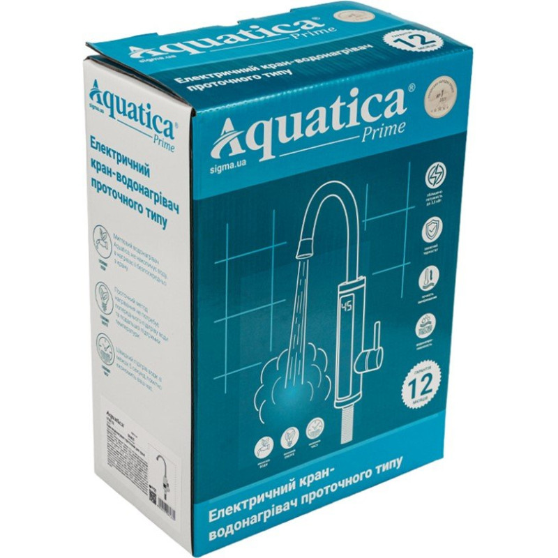 Проточний водонагрівач AQUATICA s96 3.3кВт для кухні (9796133)