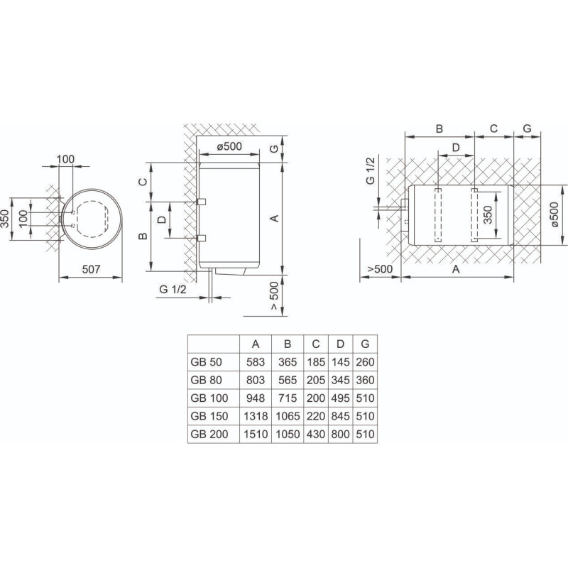 Бойлер TIKI Comfort U 80V9 (700182) (GB80)