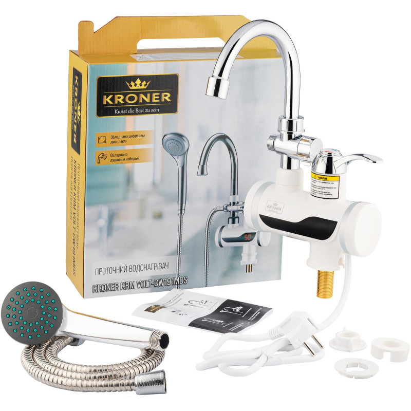 Проточний водонагрівач Kroner KRM Volt - CW191MDS