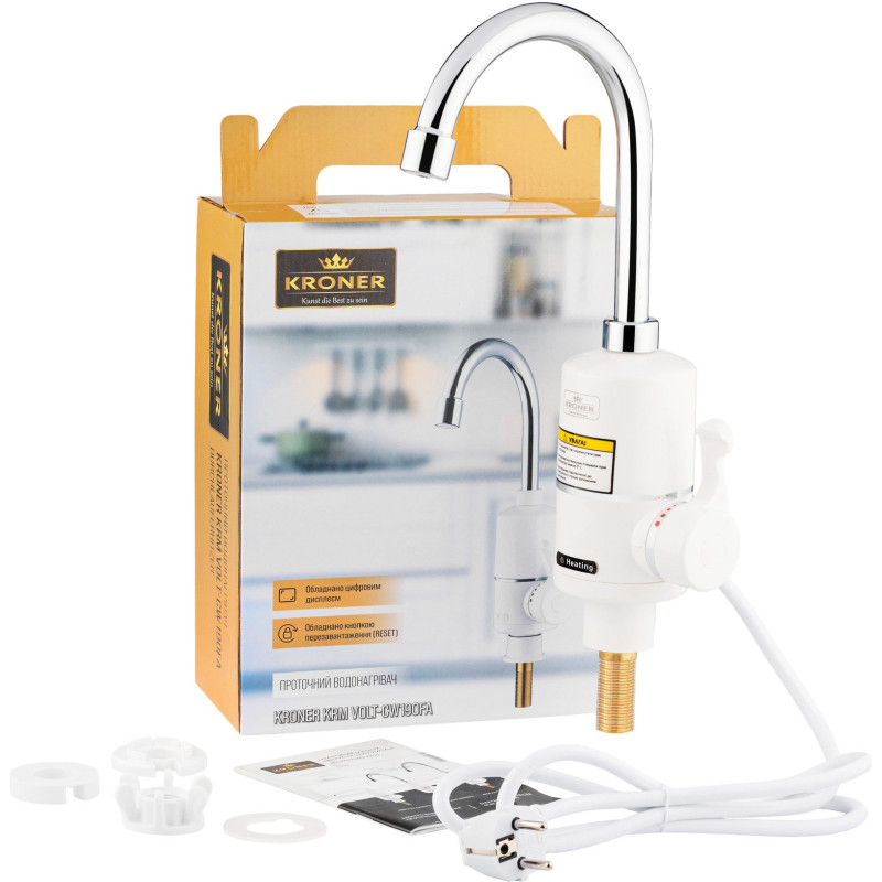 Проточний водонагрівач KRONER KRM Volt CW190FA