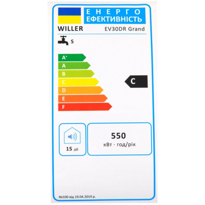 Бойлер WILLER EV30DR Grand