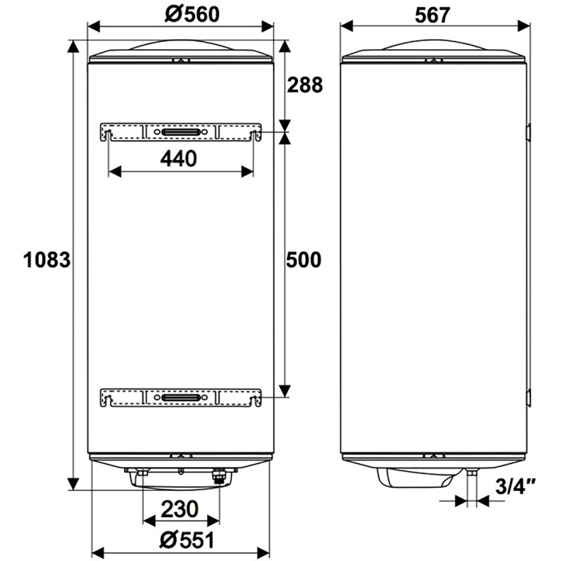Бойлер Tesy Maxeau Ceramic GCV 15056 24C D06 S2RC (304064)