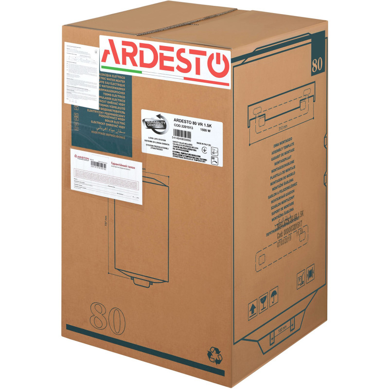Бойлер ARDESTO NEU NTS 80 V 1.5K EU2 (4015009)